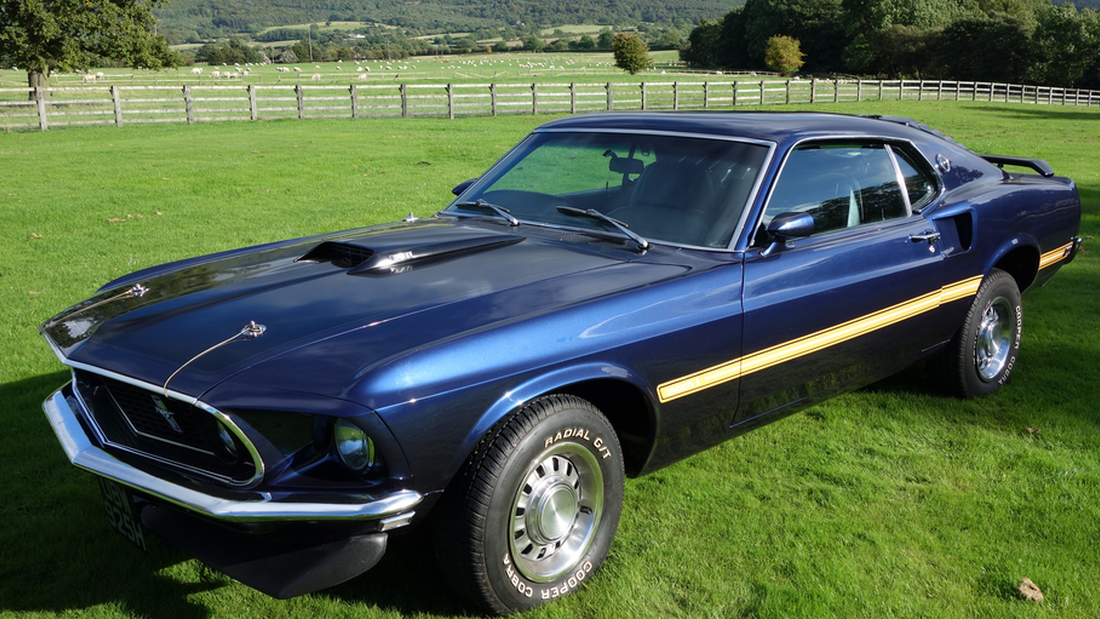 Ford Mustang Dark Metallic Blue