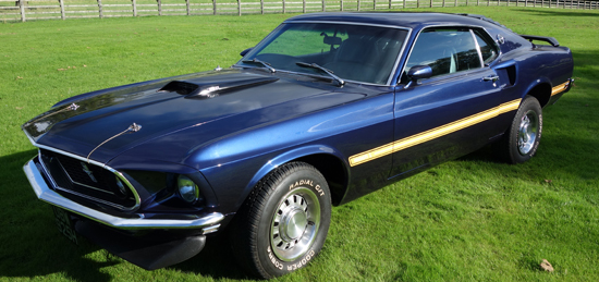 Ford Mustang Dark Metallic Blue